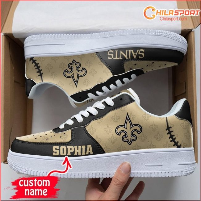 New Orleans Saints Sneakers - Stylish NFL Air Low Top AF1s - Gift - soulcals