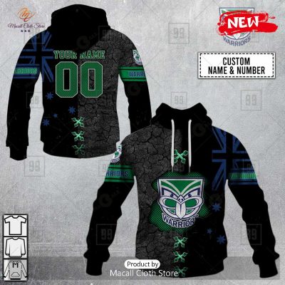 [NEW] Personalized NRL New Zealand Warriors Flag Design Hoodie Sweatshirt 3D -soulcals