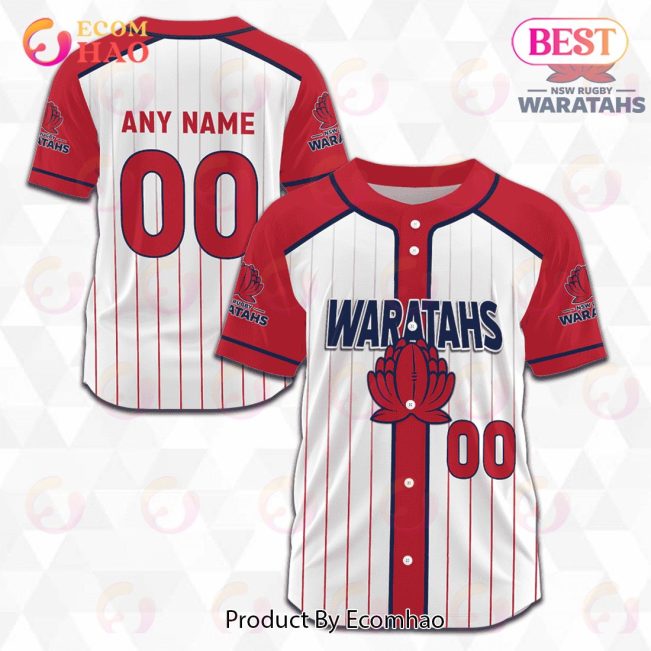 New South Wales Waratahs Super Rugby Baseball Jerseys 2023 -soulcals