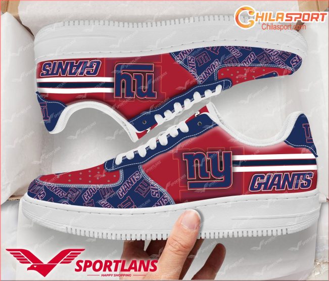 New York Giants Air Low Top AF1 Sneakers Stylish, Trendy Fan Gear - soulcals