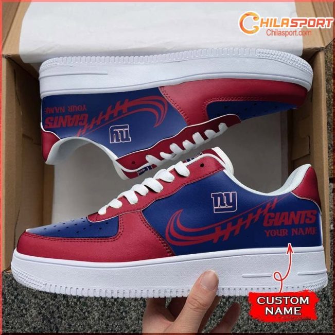 New York Giants NFL Air Low Top AF1 Sneakers Shoes Stylish Fan Gear For Men And Women - soulcals