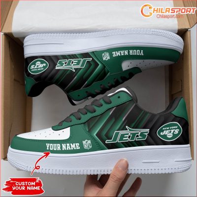 New York Jets Personalized Air Force One Shoes Gift Style - soulcals New York Jets Personalized Air Force One Shoes Gift Style - soulcals