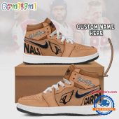 NFL Arizona Cardinals Brown Air Jordan 1 Hightop Shoes