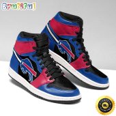 NFL Buffalo Bills Blue Black Red Air Jordan 1 High Sneakers