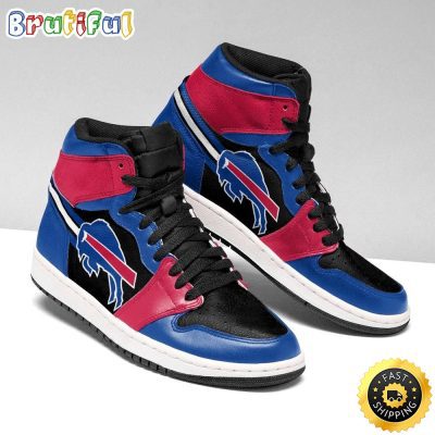 NFL Buffalo Bills Blue Black Red Air Jordan 1 High Sneakers
