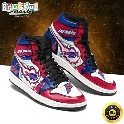 NFL Buffalo Bills Limited Air Jordan 1 High Sneakers For Fans