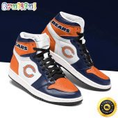 NFL Chicago Bears Blue White Orange Sneaker Air Jordan 1 High Sneakers
