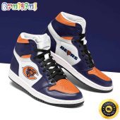NFL Chicago Bears Dark Blue White Orange Sneaker Air Jordan 1 High Sneakers