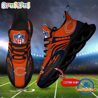 NFL Chicago Bears Football Logo Team New Design Max Soul Shoes Sneaker