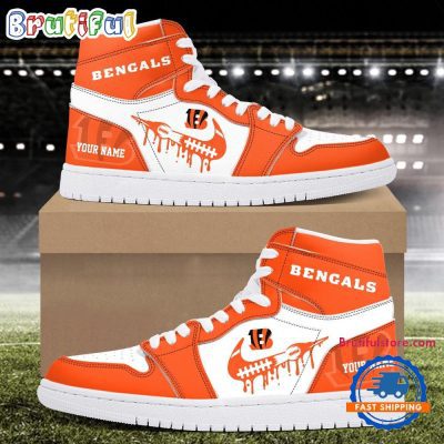 NFL Cincinnati Bengals New Season Custom Air Jordan 1 Hightop Shoes