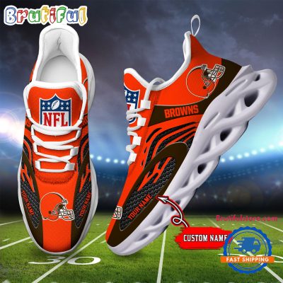 NFL Cleveland Browns Football Logo Team New Design Max Soul Shoes Sneaker