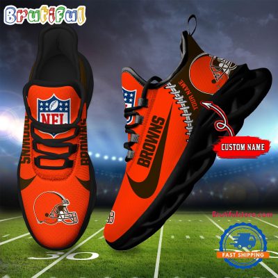 NFL Cleveland Browns Football New Season Sneaker Max Soul Shoes