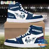 NFL Dallas Cowboys New Season Custom Air Jordan 1 Hightop Shoes