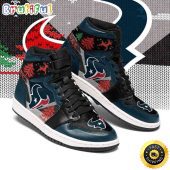 NFL Houston Texans Christmas Air Jordan 1 High Sneakers