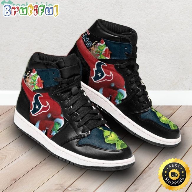 NFL Houston Texans The Grinch Air Jordan 1 High Sneakers