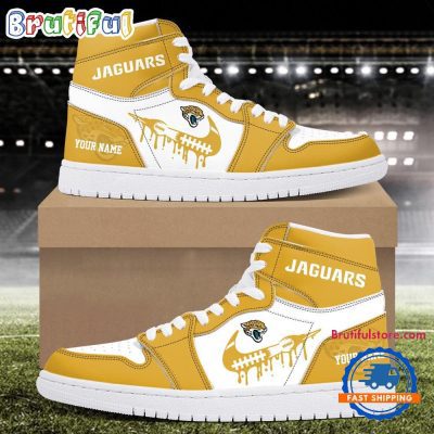NFL Jacksonville Jaguars New Season Custom Air Jordan 1 Hightop Shoes