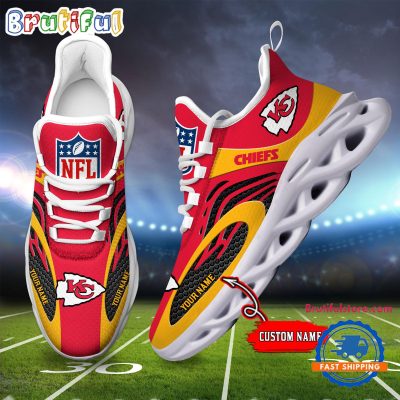 NFL Kansas City Chiefs Football Logo Team New Design Max Soul Shoes Sneaker