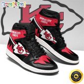 NFL Kansas City Chiefs Red Black Air Jordan 1 High Sneakers