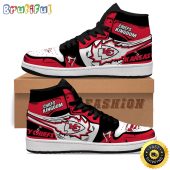 NFL Kansas City Chiefs Red White Air Jordan 1 High Sneakers