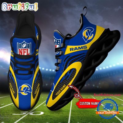 NFL Los Angeles Rams Football Logo Team New Design Max Soul Shoes Sneaker