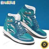 NFL Miami Dolphins Aqua Air Jordan 1 High Sneakers