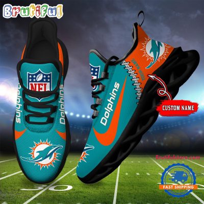 NFL Miami Dolphins Football New Season Sneaker Max Soul Shoes