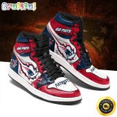NFL New England Patriots Red White Air Jordan 1 High Sneakers