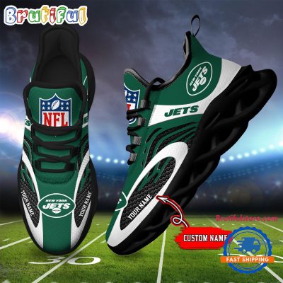 NFL New York Jets Football Logo Team New Design Max Soul Shoes Sneaker