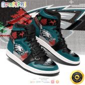 NFL Philadelphia Eagles Christmas Air Jordan 1 High Sneakers