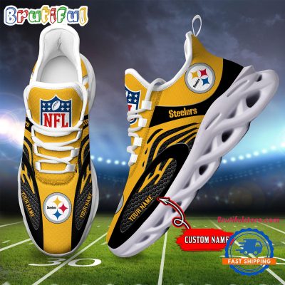 NFL Pittsburgh Steelers Football Logo Team New Design Max Soul Shoes Sneaker