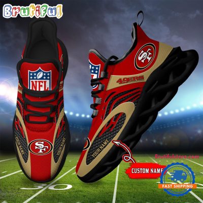 NFL San Francisco 49ers Football Logo Team New Design Max Soul Shoes Sneaker