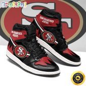 NFL San Francisco 49ers Red Black Edition Air Jordan 1 High Sneakers