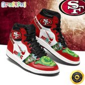 NFL San Francisco 49ers Red White Green Air Jordan 1 High Sneakers
