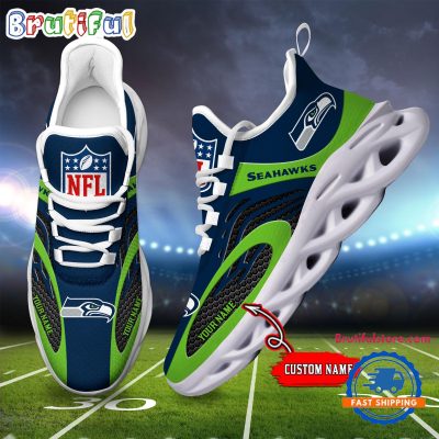 NFL Seattle Seahawks Football Logo Team New Design Max Soul Shoes Sneaker
