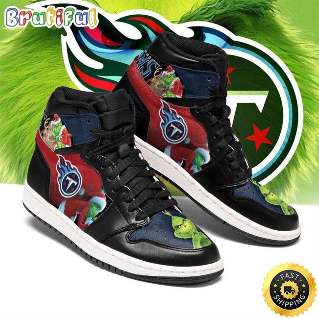 NFL Tennessee Titans The Grinch Air Jordan 1 High Sneakers