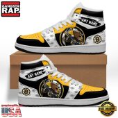NHL Boston Bruins Team Mascot New Design Custom Name Air Jordan 1 Shoes - soulcals