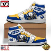 NHL Buffalo Sabres Team Mascot New Design Custom Name Air Jordan 1 Shoes - soulcals