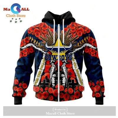 North Queensland Cowboys - Specialized 2023 Anzac Jersey Concepts Hoodie Sweatshirt 3D LIMITED EDITION -soulcals