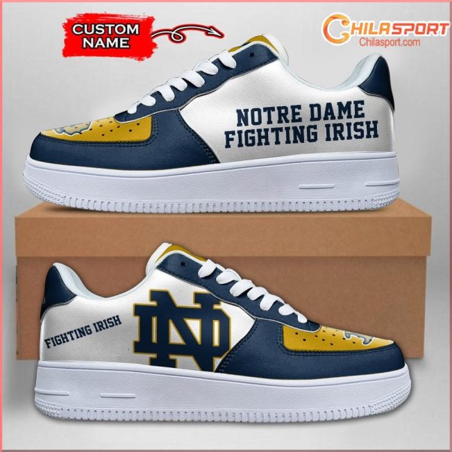 Notre Dame Fighting Irish Air Low Top AF1 Sneakers Stylish NCAA Shoes - soulcals