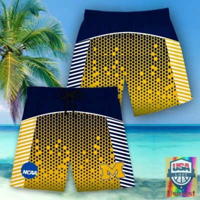 Michigan Wolverines Ncaa Hawaiian Shirt Beach Short - Hot Sale 2025