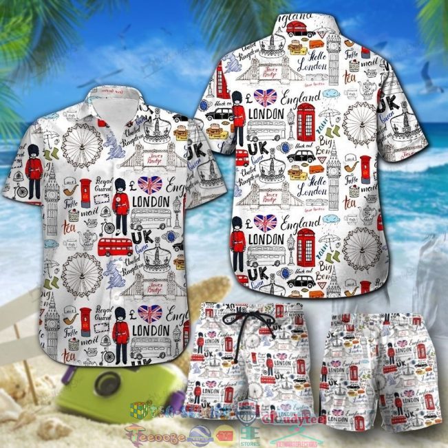 England Doodles Hawaiian Shirt And Shorts - Hot Sale 2025