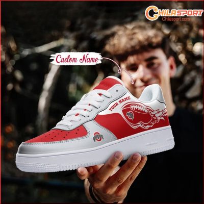 Ohio State Buckeyes NCAA Air Low Top AF1 Sneakers Stylish Comfortable Shoes Gift Ideas For Fans - soulcals Ohio State Buckeyes NCAA Air Low Top AF1 Sneakers Stylish Comfortable Shoes Gift Ideas For Fans - soulcals