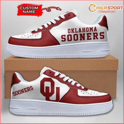 Oklahoma Sooners NCAA Air Low Top AF1 Sneakers Shoes for Men and Women Stylish Fan Gear - soulcals Oklahoma Sooners NCAA Air Low Top AF1 Sneakers Shoes for Men and Women Stylish Fan Gear - soulcals