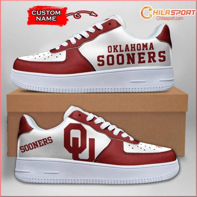 Oklahoma Sooners NCAA Air Low Top AF1 Sneakers Shoes for Men and Women Stylish Fan Gear - soulcals