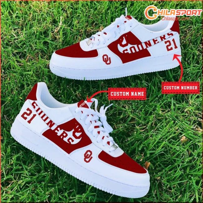 Oklahoma Sooners NCAA Air Low Top AF1 Sneakers Stylish Fan Shoes for Men and Women - soulcals