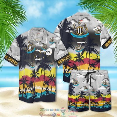 Newcastle United Fc Palm Tree Hawaiian Shirt Beach Shorts - Hot Sale 2025