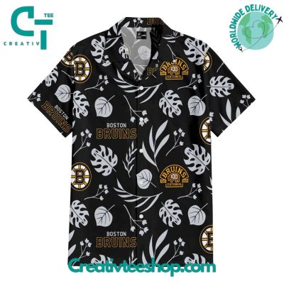 Boston Bruins Icebound Elegance Hawaiian Set - Teesmith