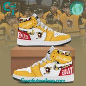 AHL Scranton Penguins Air Jordan 1 Sneakers - soulcals.com