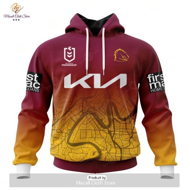 Personalize NRL Brisbane Broncos Special City Design Kits Hoodie Sweatshirt 3D -soulcals