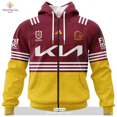 Personalize NRL Brisbane Broncos Special Heritage 1 Design Hoodie Sweatshirt 3D -soulcals
